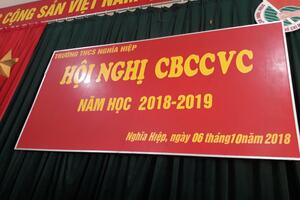 HỘI NGHỊ CBCCVC NĂM HỌC 2018 - 2019